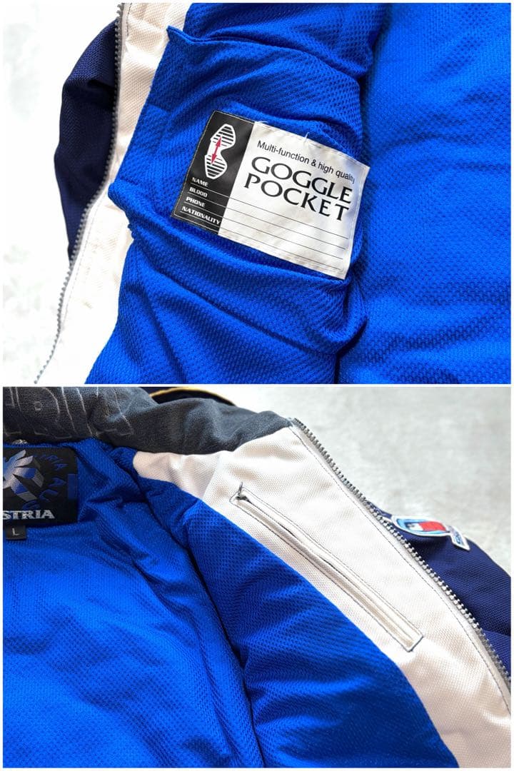 オーストリア代表 スキーチーム スキーウェア スヌーピー L アシックス 日本製