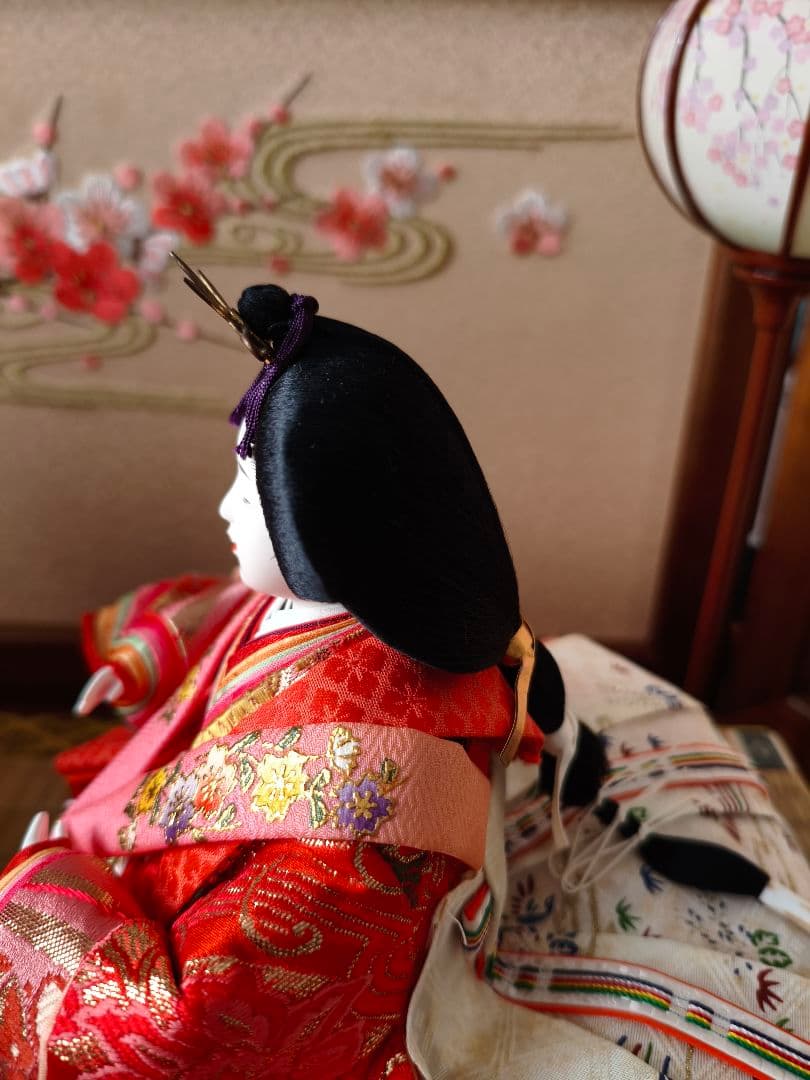 雛人形セット 久月 お雛様 桜柄 かわいいお顔