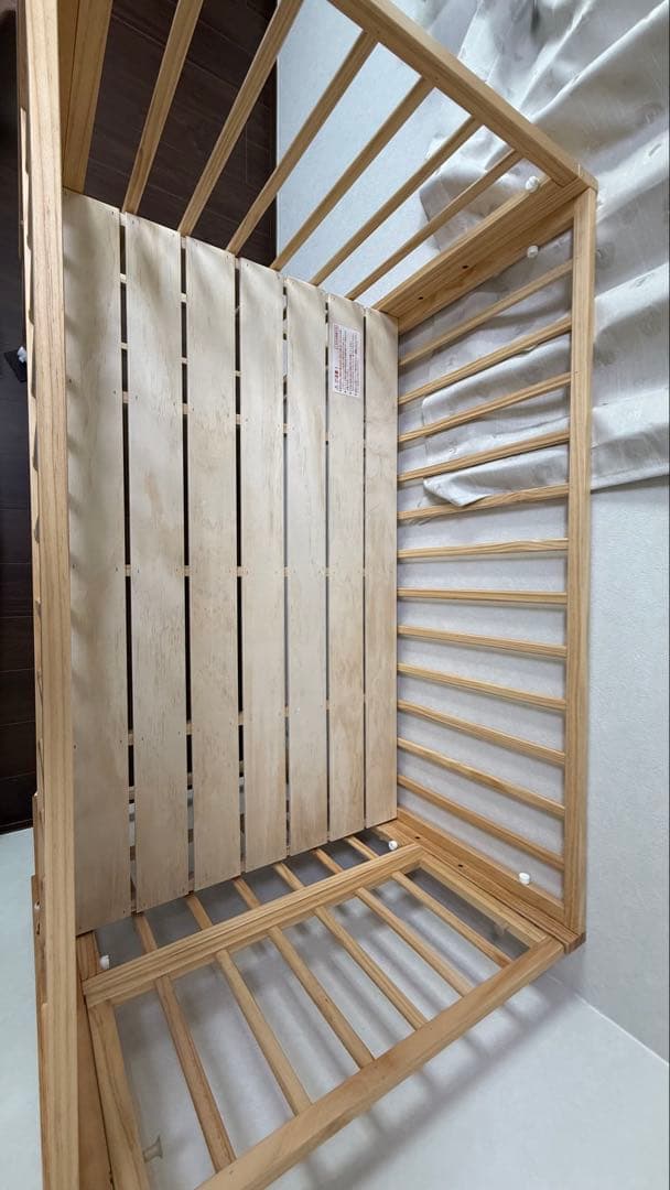 yamatoya トール　Wオープンベビーベッド　ナチュラル