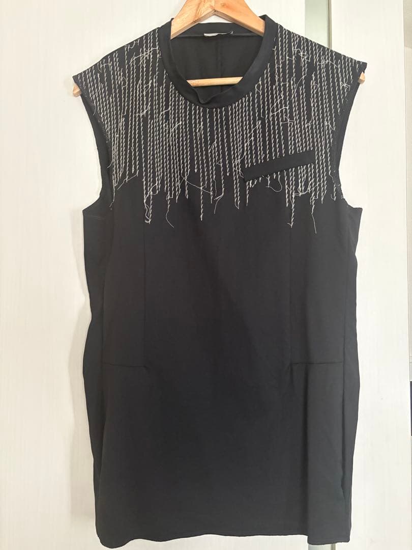 Diorhomme 刺繍デザインノースリーブプルオーバーシャツ(44/ブラック)