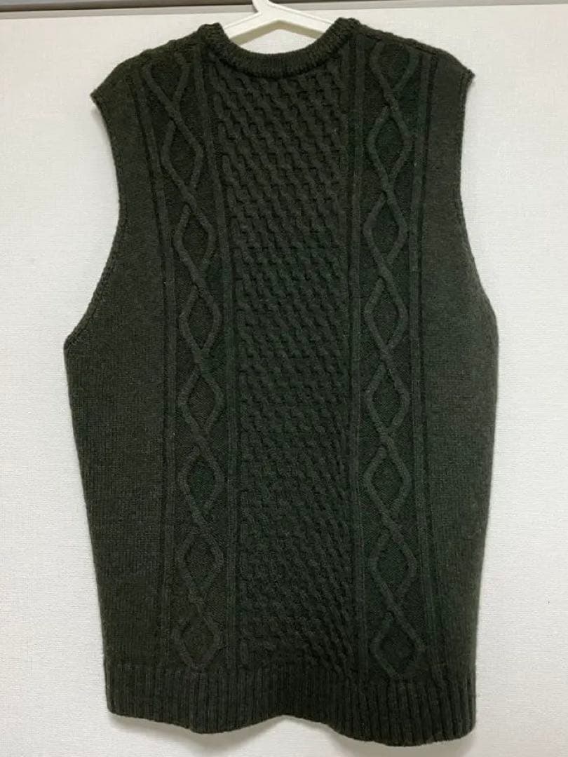 オルゲイユ ORGUEILニットベスト グリーン サイズ42