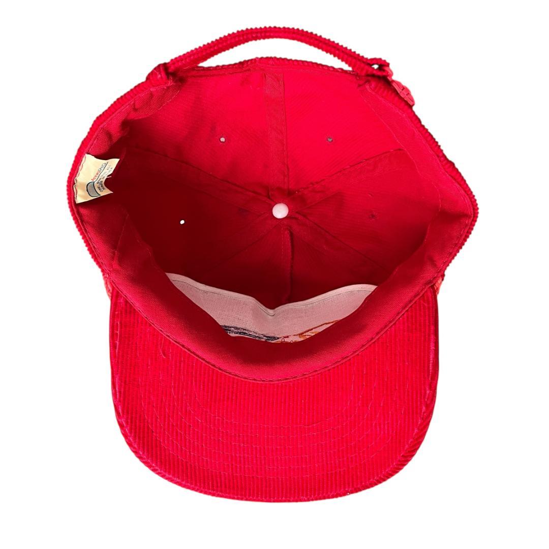 超美品　Ford　フォード　コーデュロイキャップ　アメ車　ダブルロゴ　ビンテージ