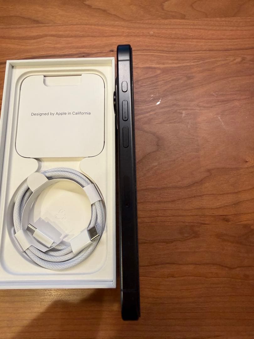 超美品！iPhone15 ProブラックチタニウムSIMフリーアップルストア購入