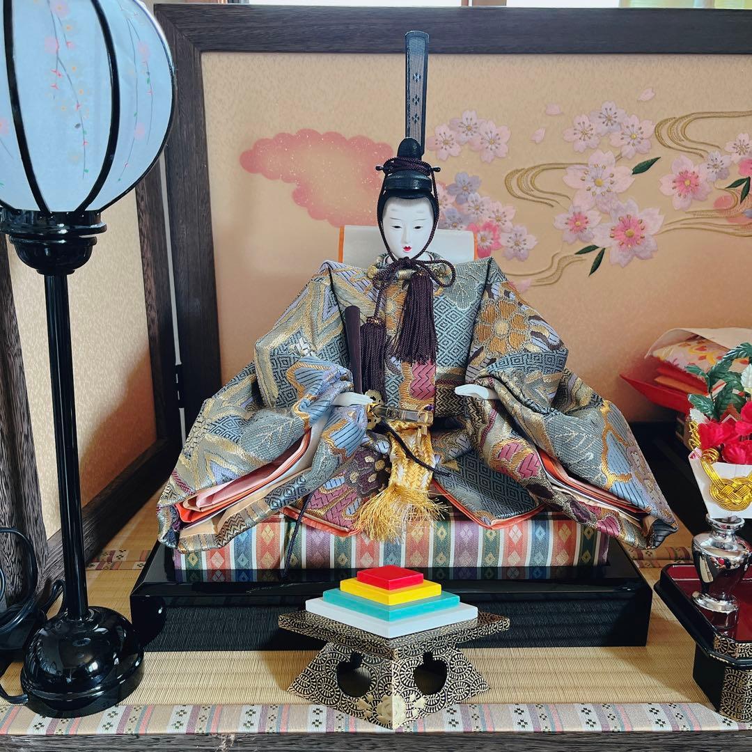 お雛様三段飾り西陣織