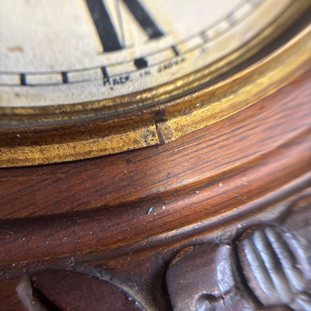 ハートエッチ精工所 柱時計 掛時計 ゼンマイ 昭和レトロ アンティーク