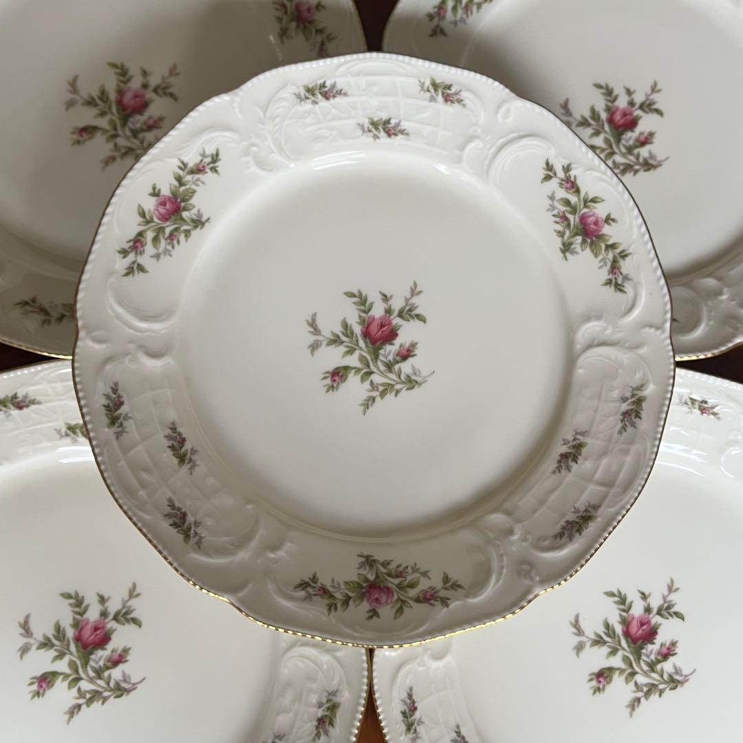 【美品】ドイツ製　ローゼンタール ★モスローズ★デザート皿　5枚