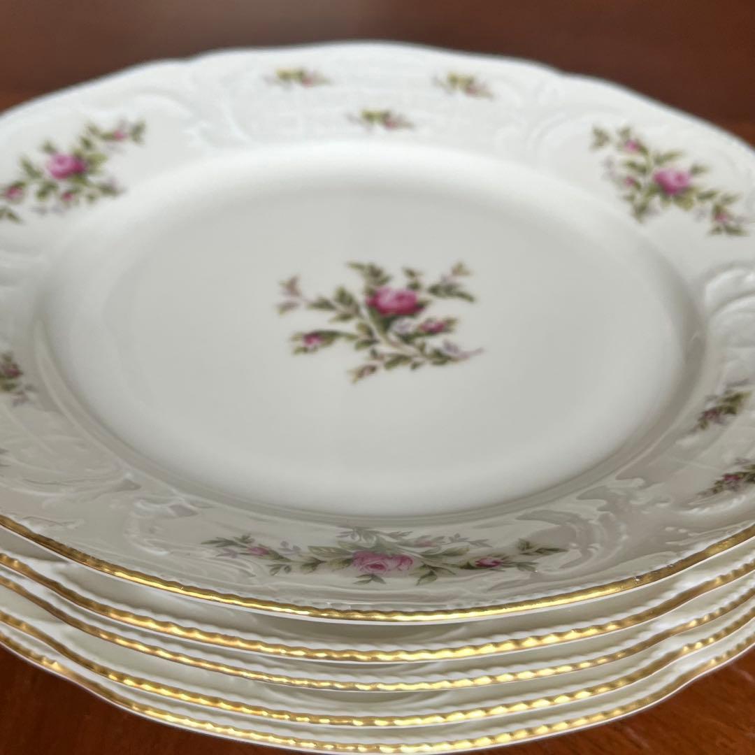 【美品】ドイツ製　ローゼンタール ★モスローズ★デザート皿　5枚