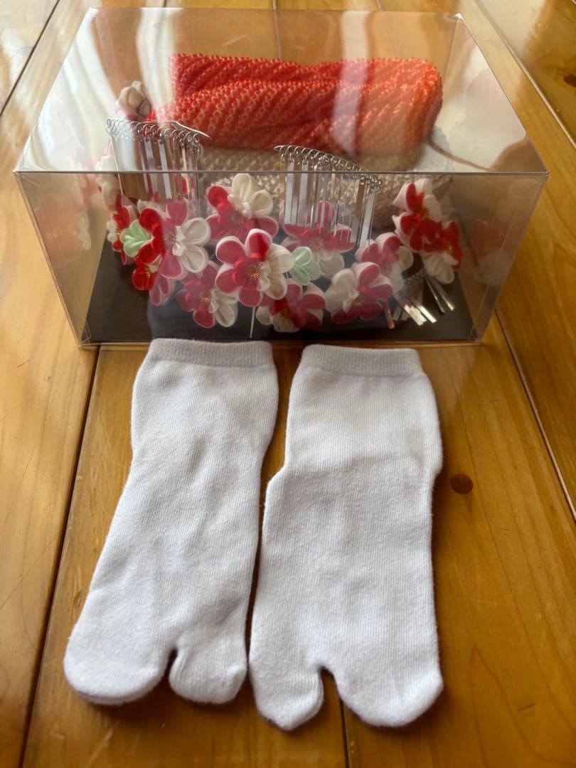 七五三　勝山かんざし　３点セット➕かのこ、ちんころ2セット➕ソックス