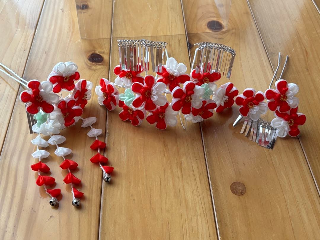 七五三　勝山かんざし　３点セット➕かのこ、ちんころ2セット➕ソックス