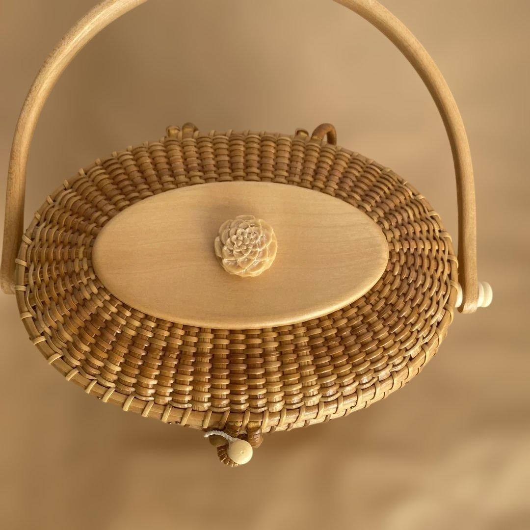 蓋付き　ナンタケットバスケット