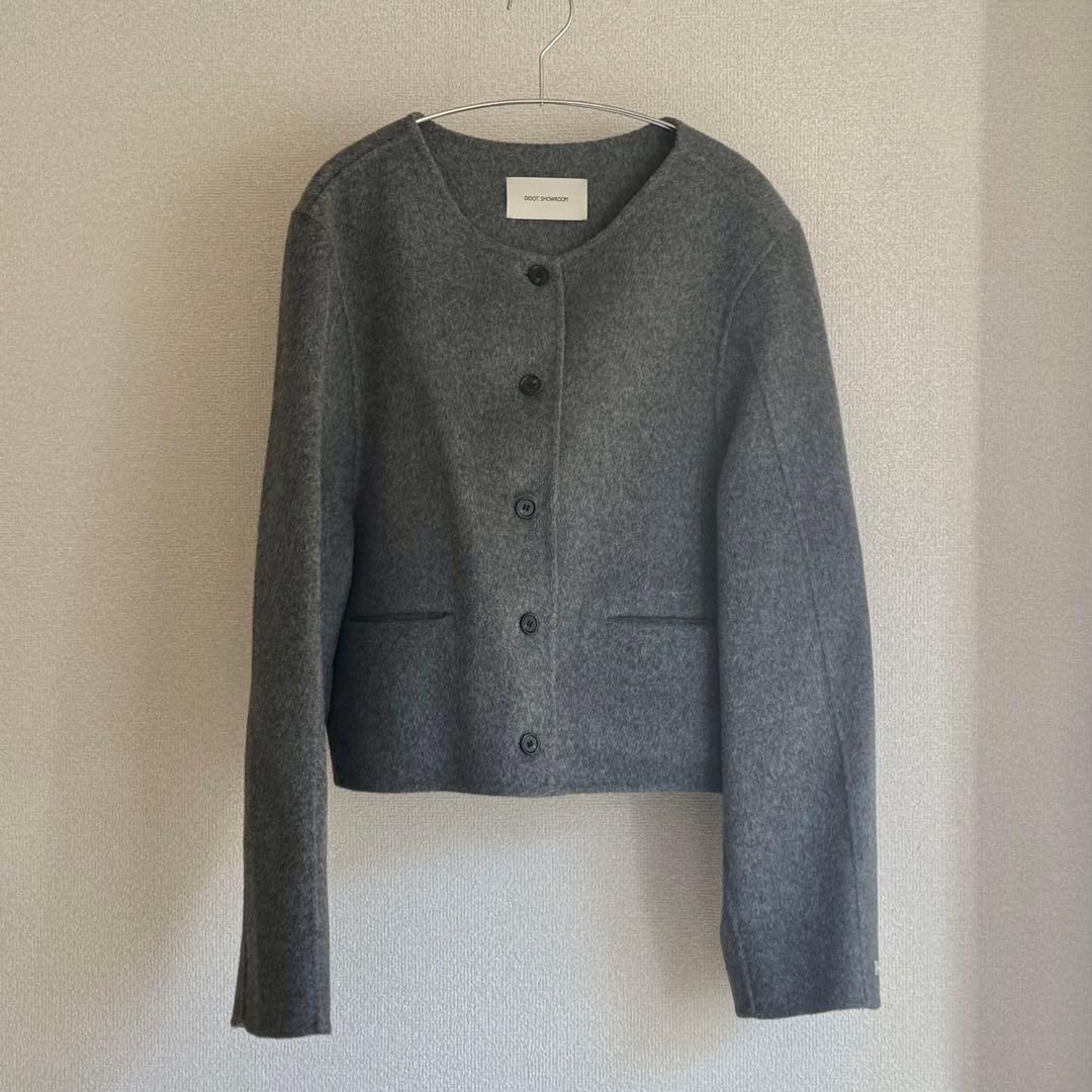 即購入◎ Didot.showroom ノーカラーウールジャケット コート