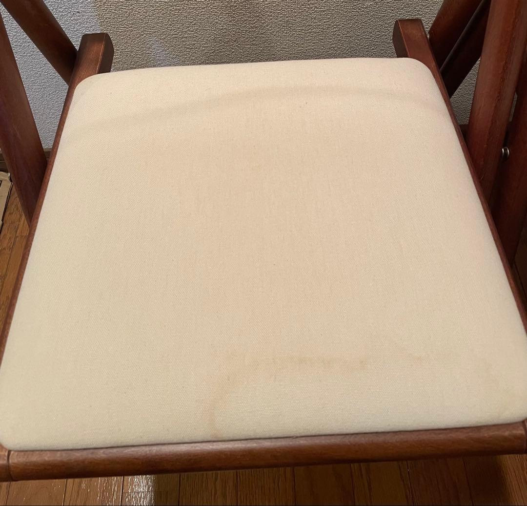 無印良品　折りたたみ椅子　木製チェア　廃盤 2脚セット