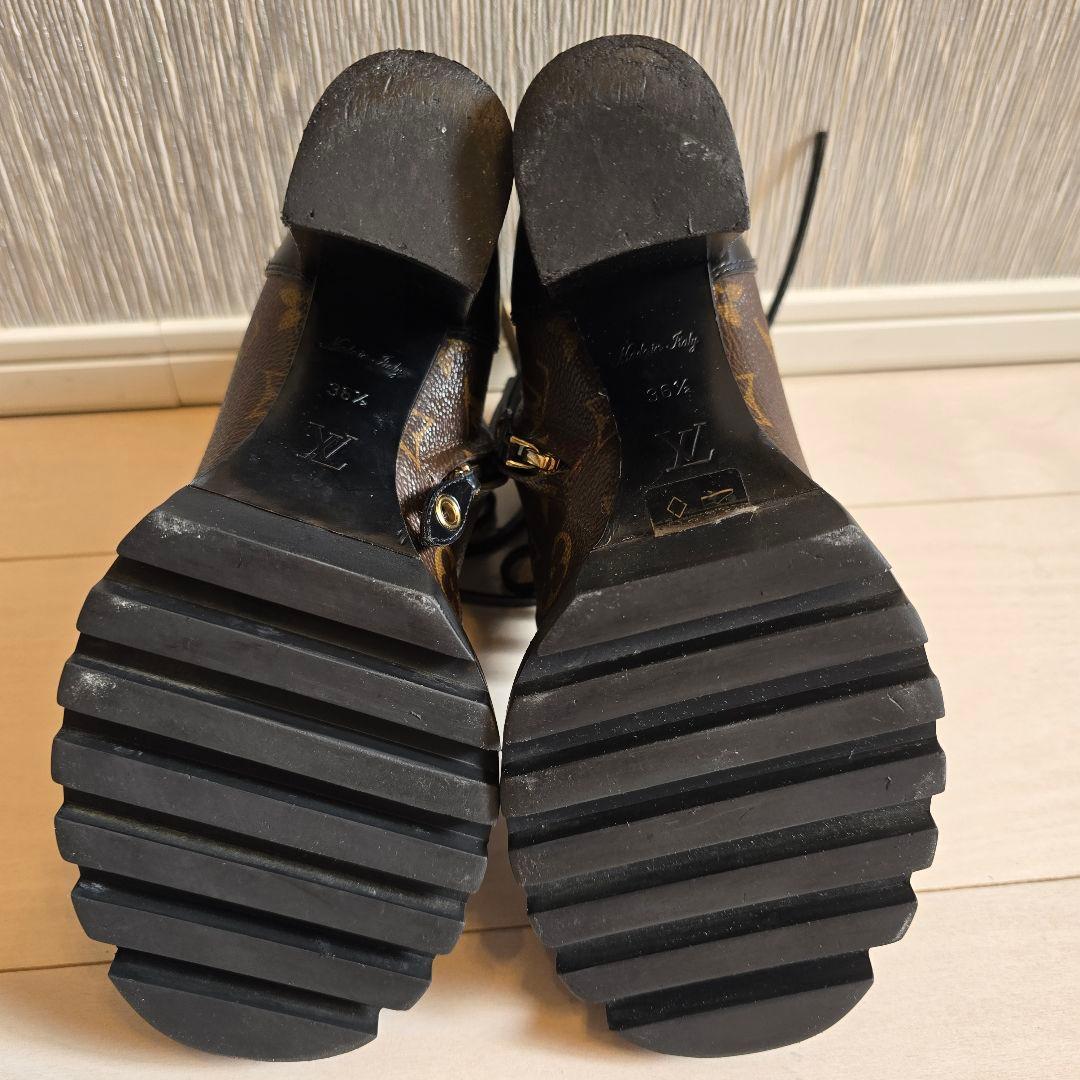 【鑑定済・正規品】ルイヴィトン モノグラム ブーツ 36.5（約23.5cm）