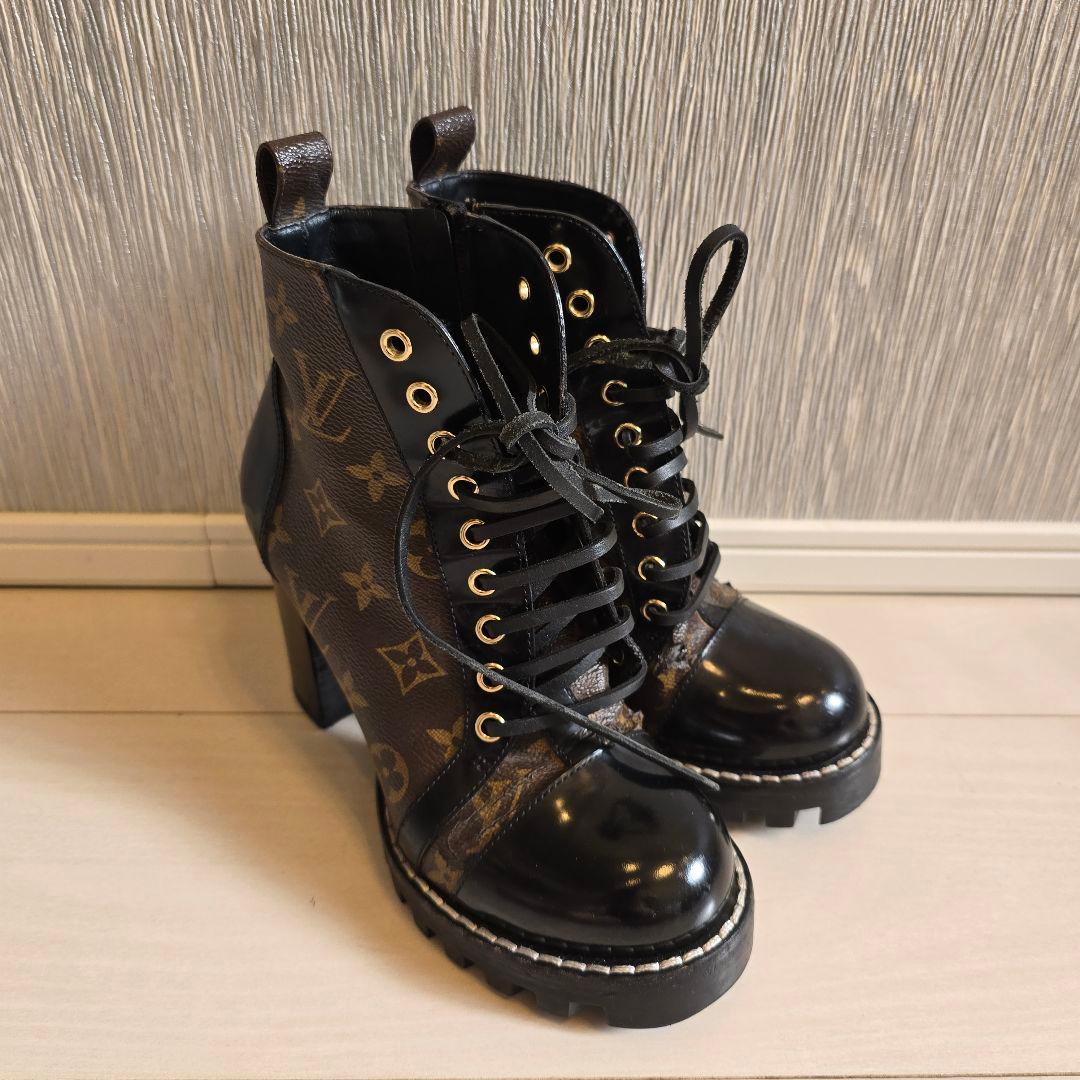 【鑑定済・正規品】ルイヴィトン モノグラム ブーツ 36.5（約23.5cm）