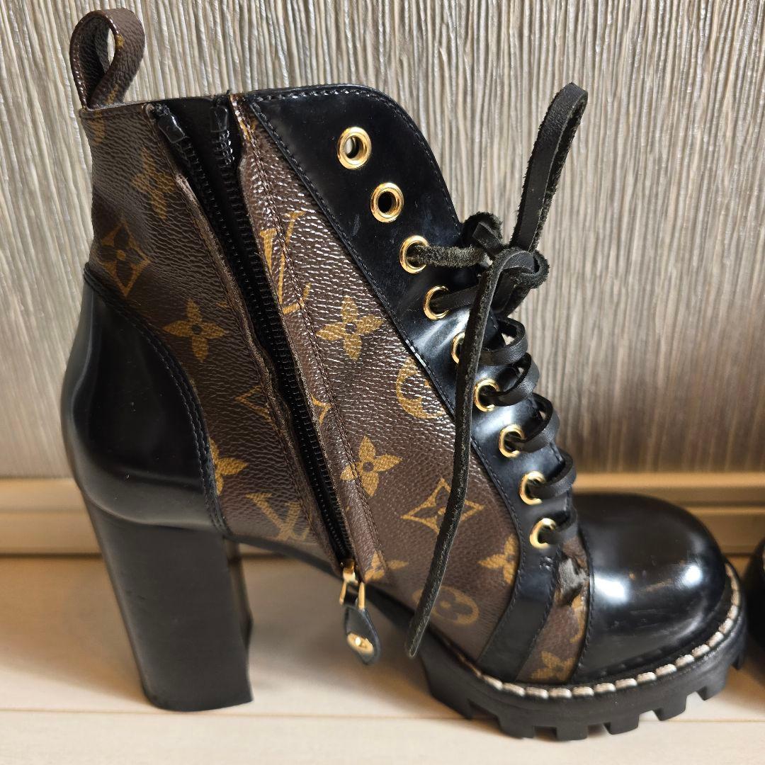 【鑑定済・正規品】ルイヴィトン モノグラム ブーツ 36.5（約23.5cm）