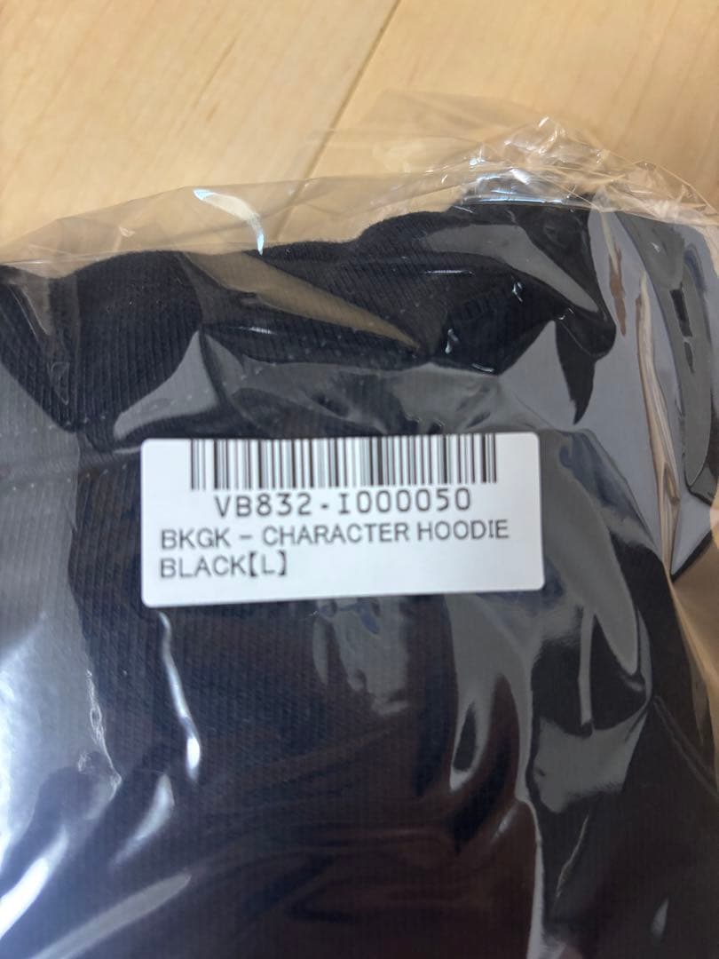 BKGK フーディー　L ブラック