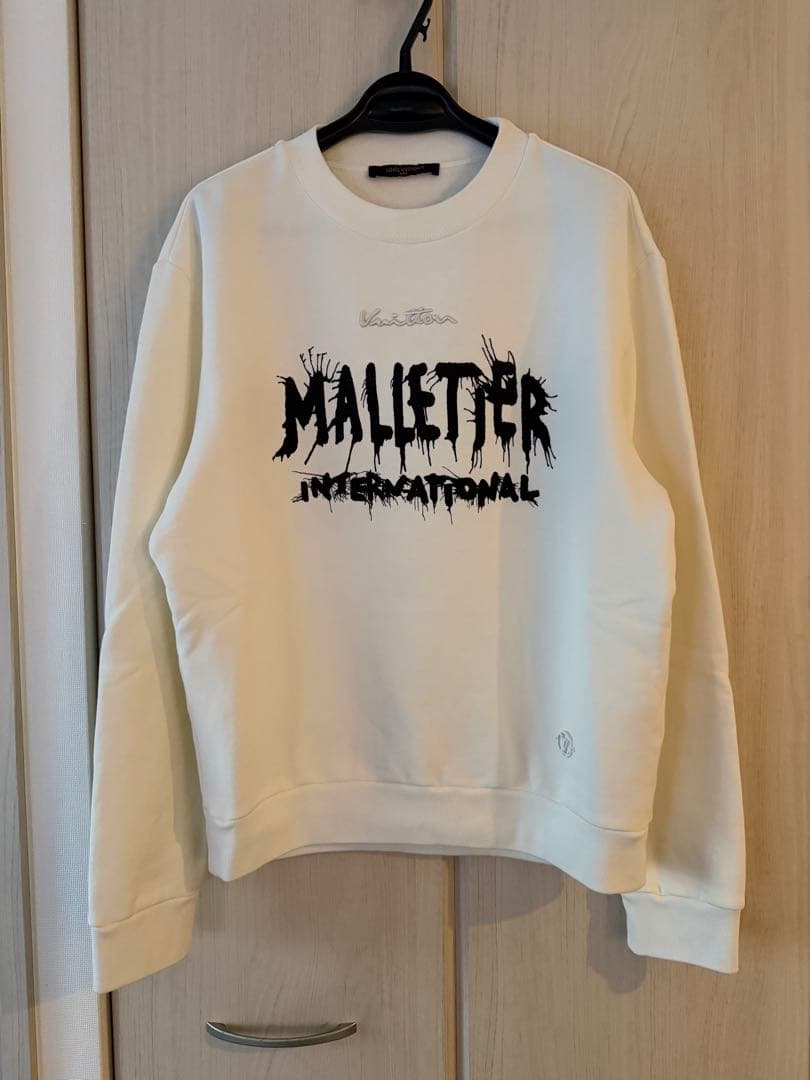 LOUISVUITTON ルイヴィトン シグネイチャー トレーナー　白　L