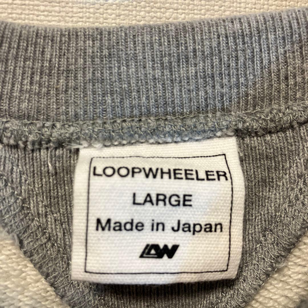 ループウィラー　スウェット　25周年　クルーネック　グレー　サイズL