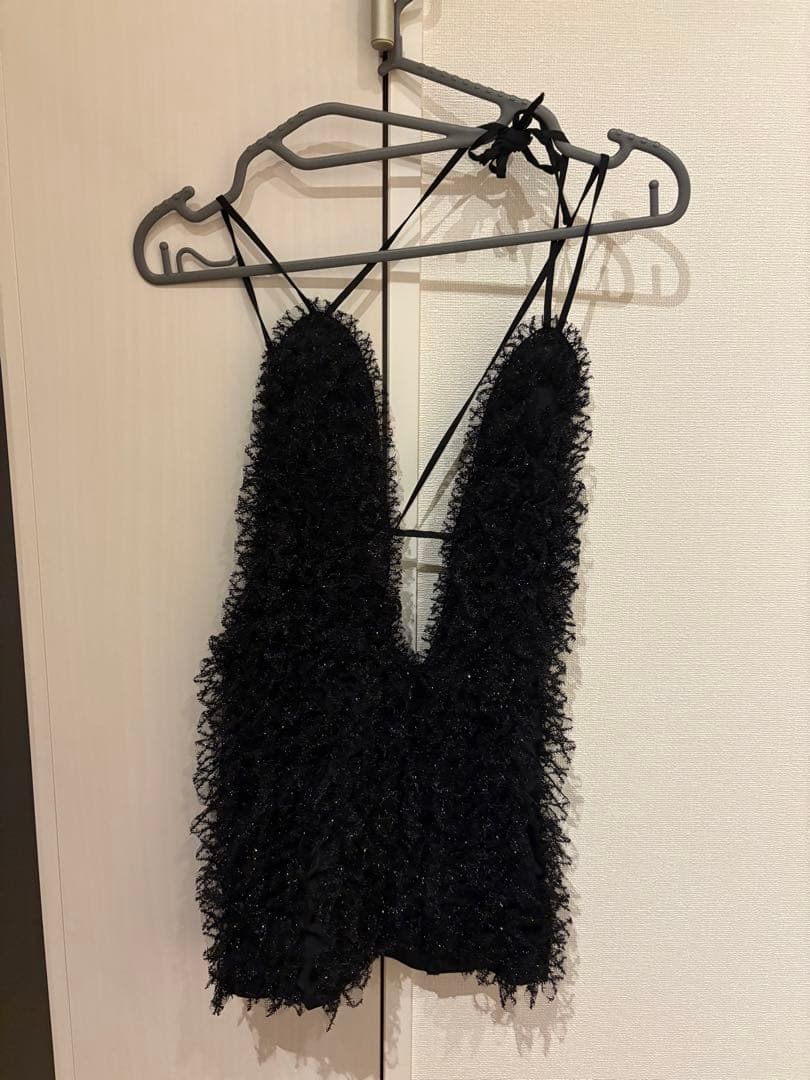 【最終値下げ】【Knuthmarf】 U neck tulle bustier