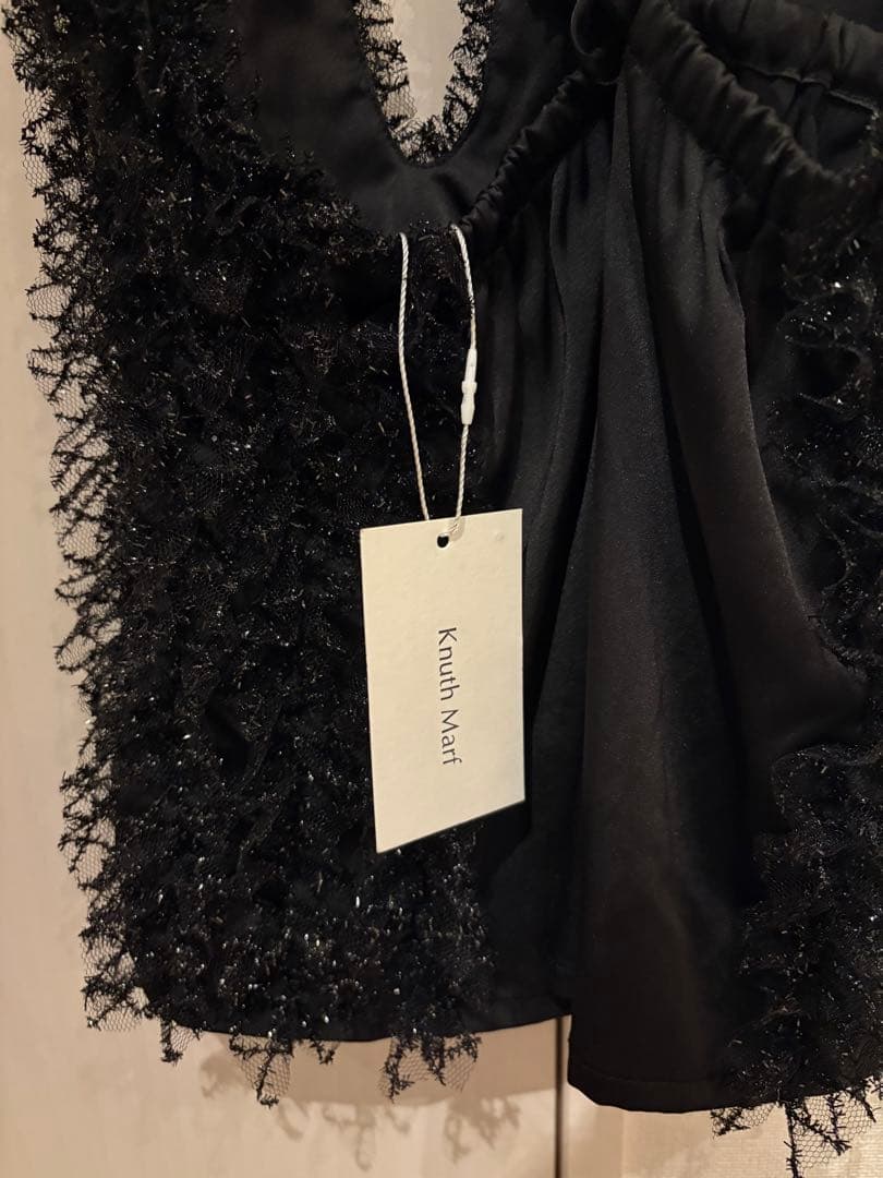 【最終値下げ】【Knuthmarf】 U neck tulle bustier