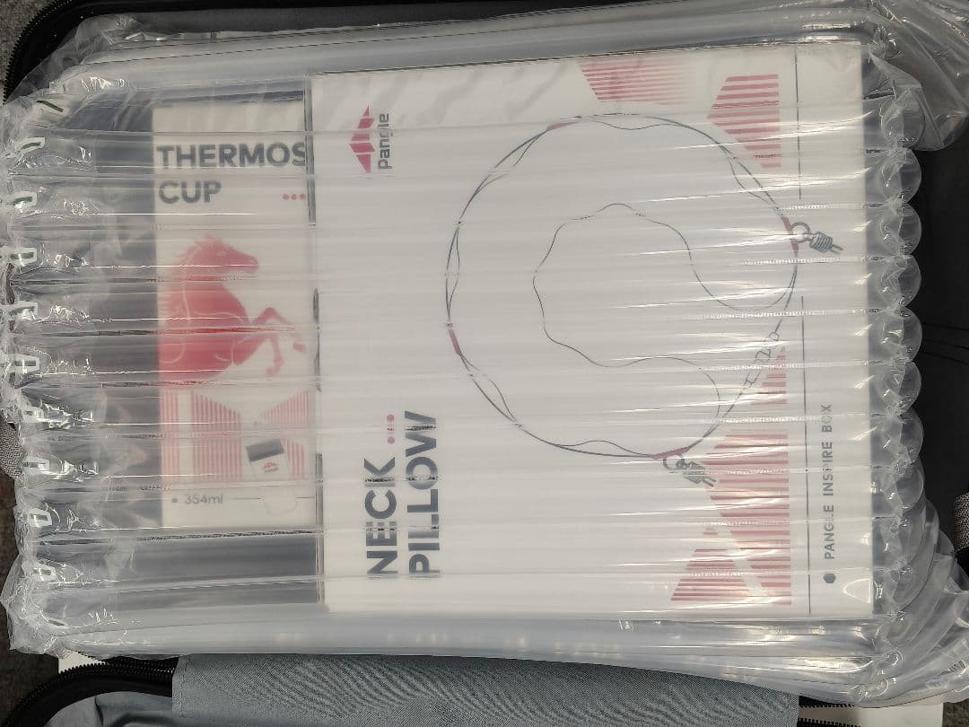 PANGLE 2026ギフトボックス スーツケース、コップ、ネック枕。快適な旅行