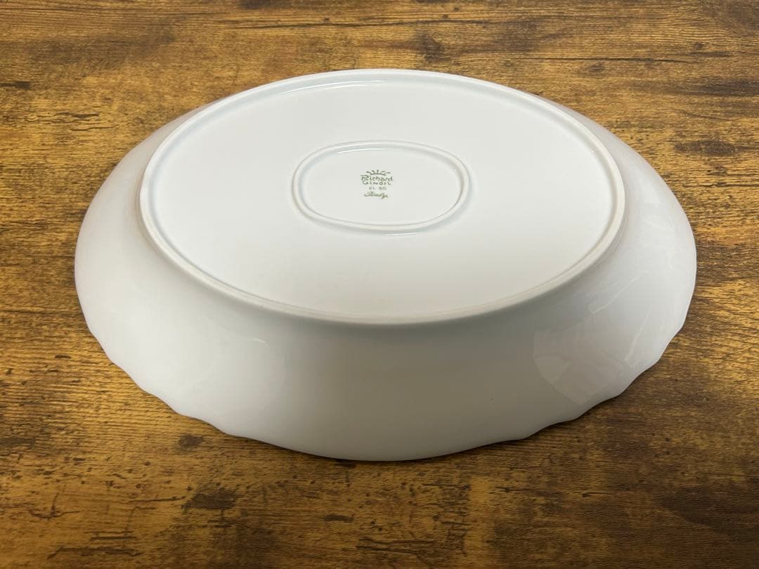 リチャードジノリ ベッキオホワイト オーバル大皿　33センチ