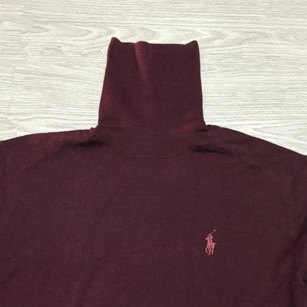 【最終価格】未使用タグ付き　PRLウールタートルネックセーター　メンズXS