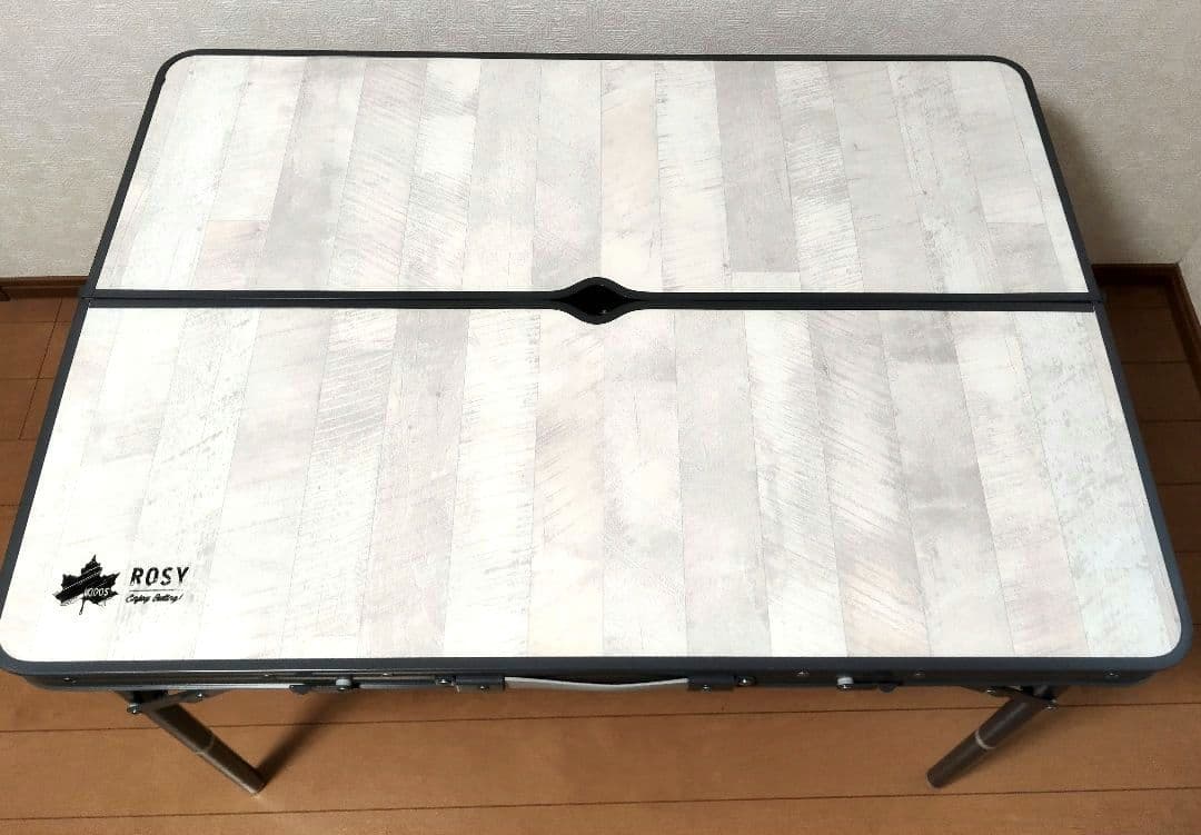 ロゴス(LOGOS) ROSY ファミリーベンチテーブルセット ホワイト90cm