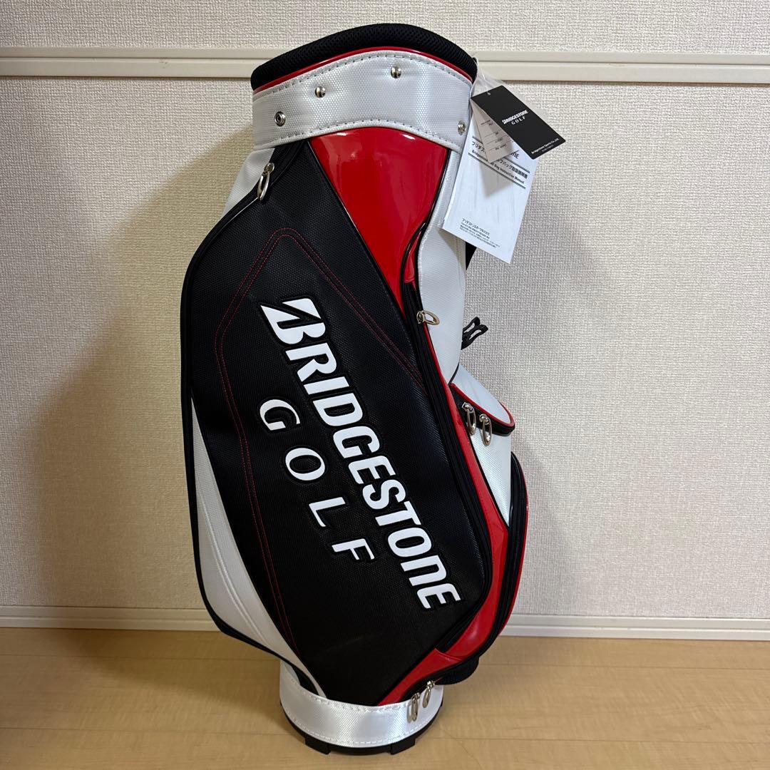 【新品未使用】即購入OK カバー付きキャディバック ゴルフバック ブリヂストン