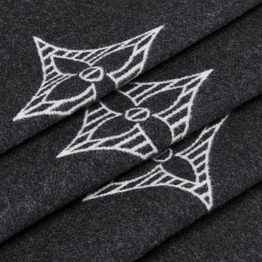 ルイヴィトン ブランケット・モノグラム シャドウ 現行 カシミヤ&ソフトウール