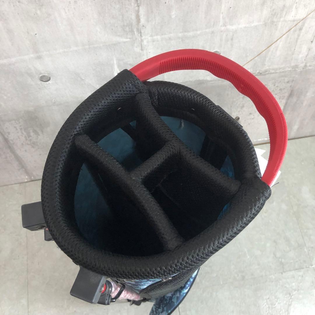 未使用品　SRIXON　キャディバッグ　スタンド式　カモフラ　ブルー　4分割