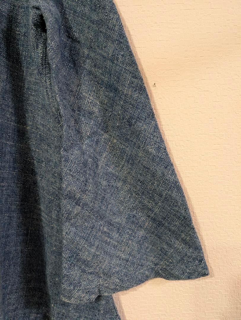 うさとの服 Aライントップス 藍染