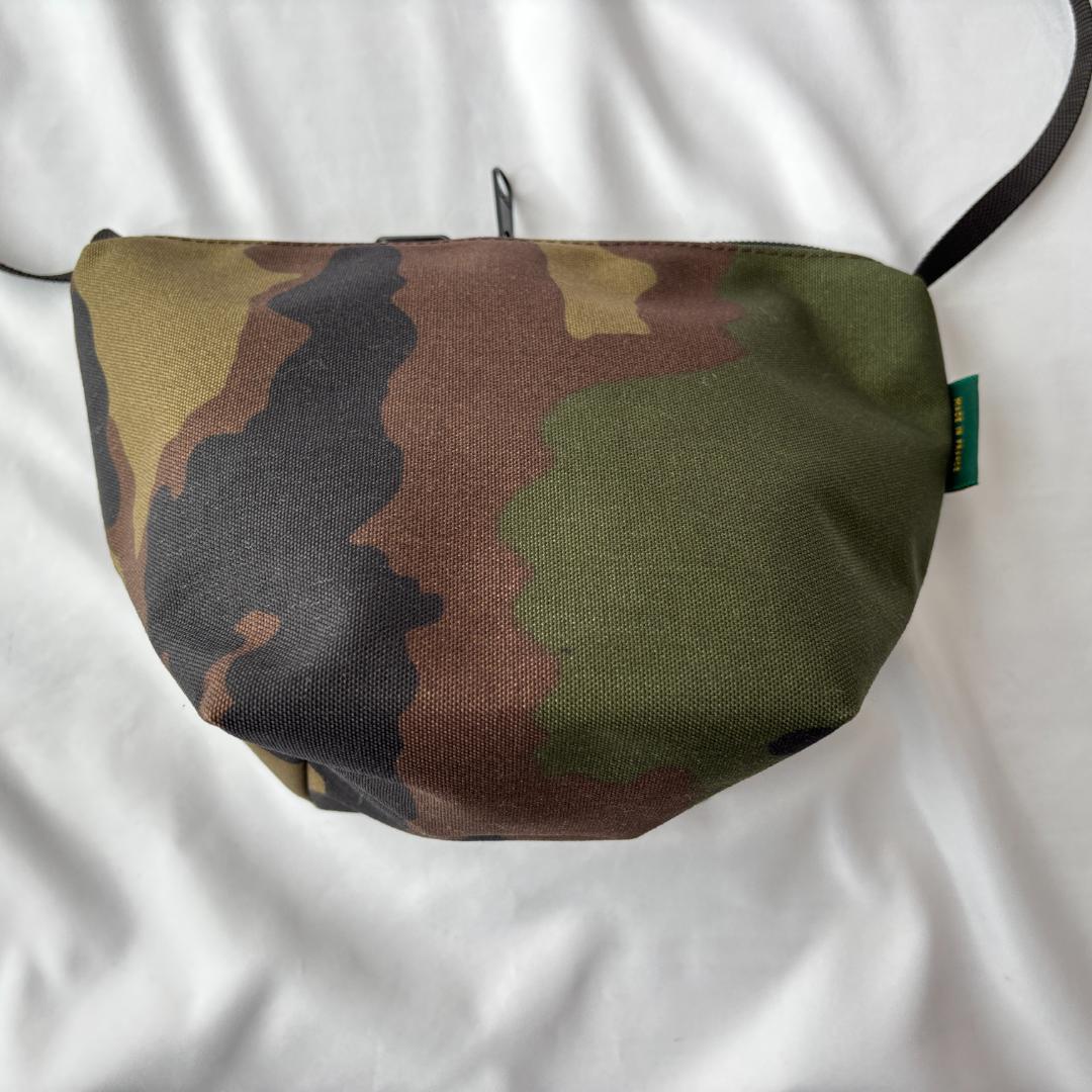 超美品 エルベシャプリエ 舟型ショルダーS お洒落 カモフラ 2885W