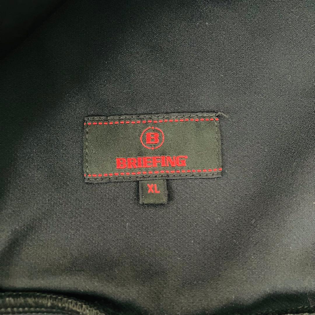 【極美品】ブリーフィング パーカー 3Dロゴ ゴルフ ネイビー XL