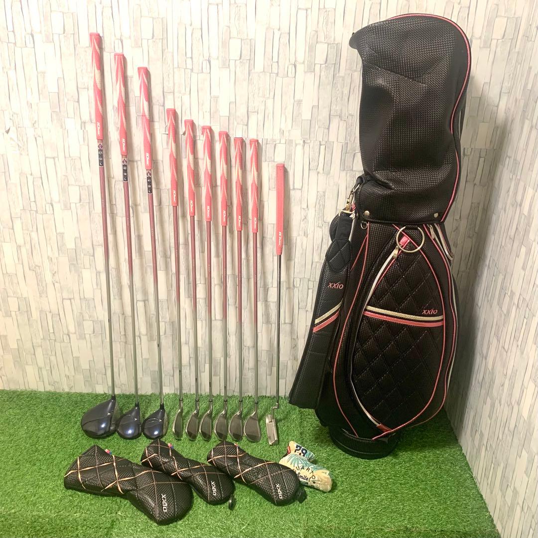 ⭐︎バッグなし変更⭐︎ 高級PT付 XXIO 高級レディースゴルフフルセット10本