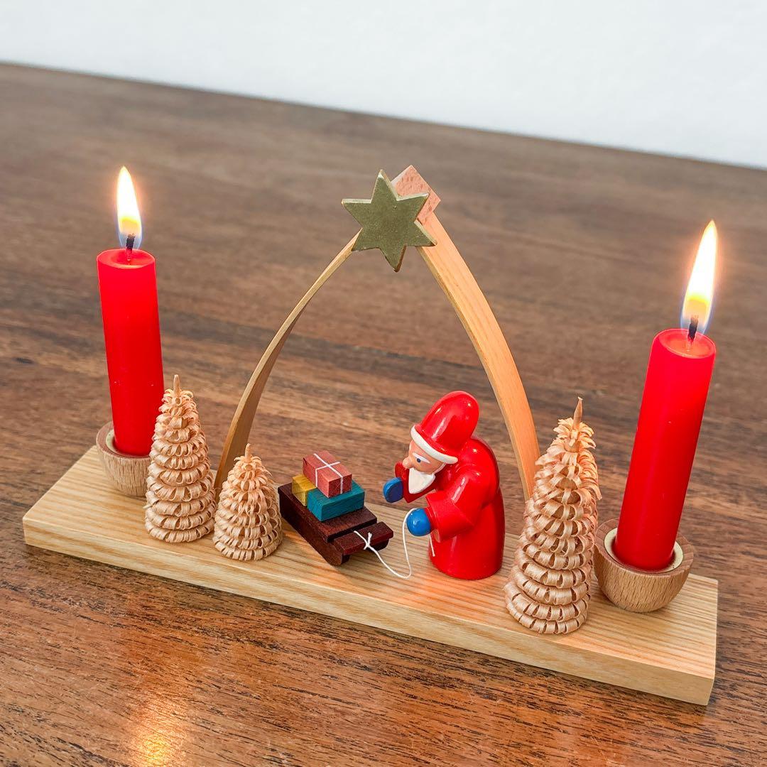 【ドイツ Ullrichザイフェン・星のアーチ・キャンドルスタンド】ヴィンテージ