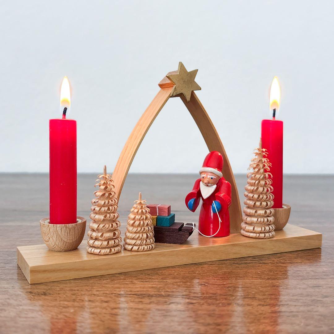 【ドイツ Ullrichザイフェン・星のアーチ・キャンドルスタンド】ヴィンテージ