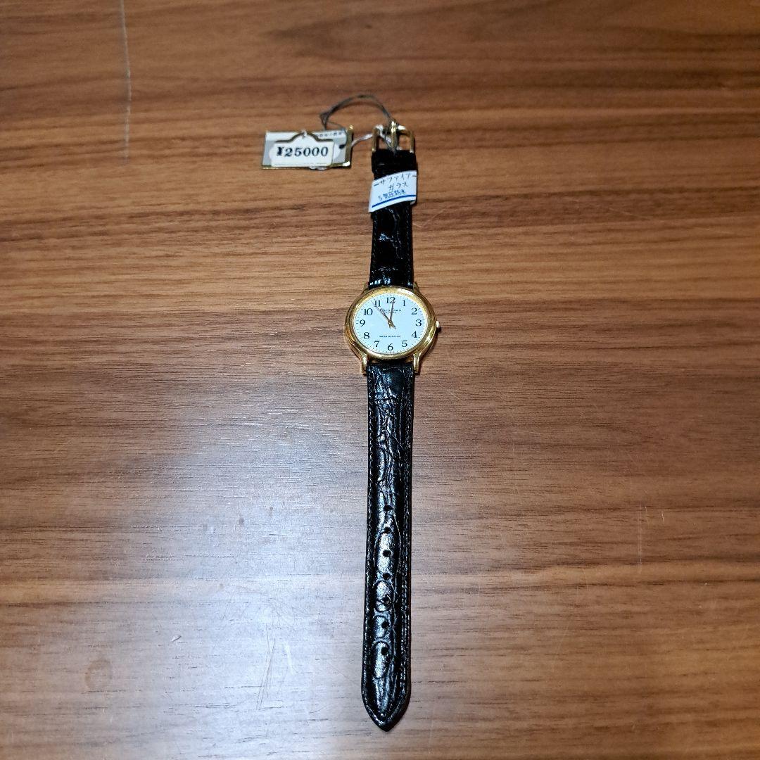 今は懐かしいレトロ【当時物】 SYLVIERE ゴールドブレスレット時計セット