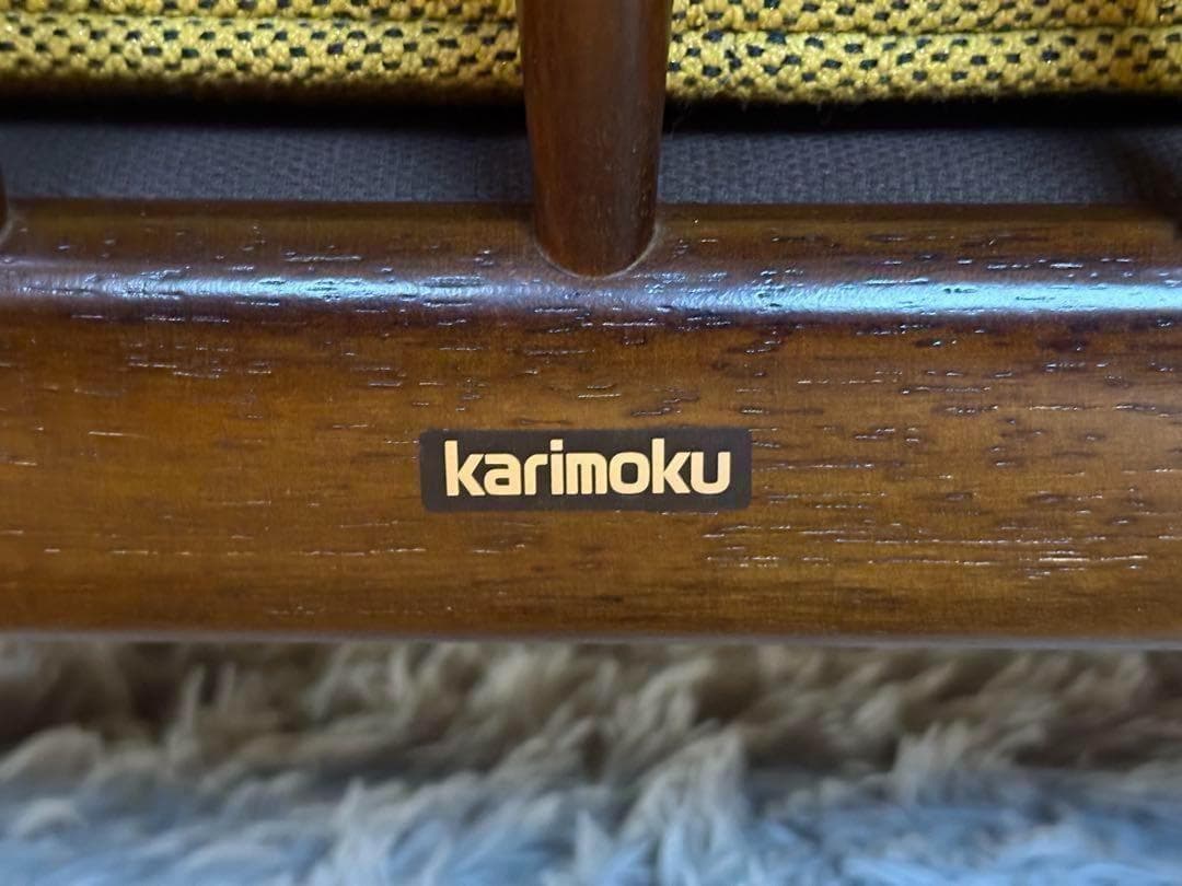 希少　尾州生地　リメイク　カリモク　3人用ソファ　クラシック　コロニアル　SRZ