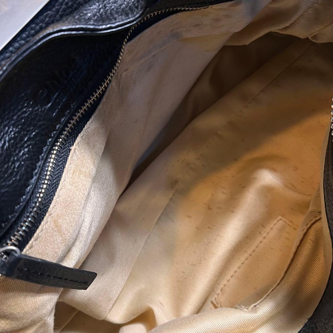 Chloe パディントン　黒　レザー　バッグ　クロエ