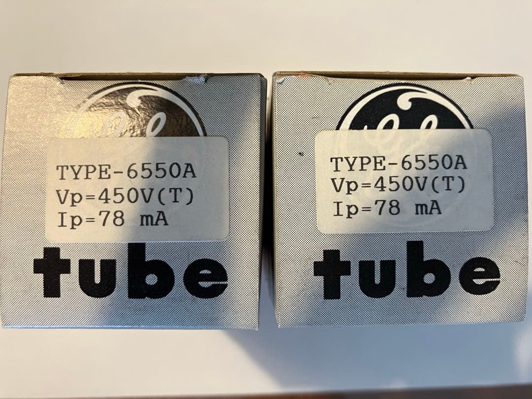 ＧＥ製　６５５０Ａ真空管