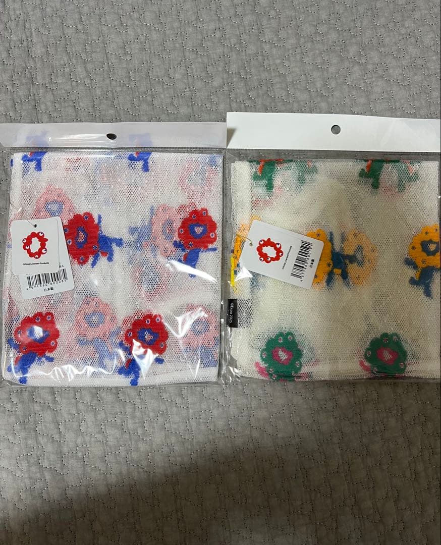 新品未開封）ミャクミャク　レース　エコバッグ　ボーダーカラー　ノーマル2点