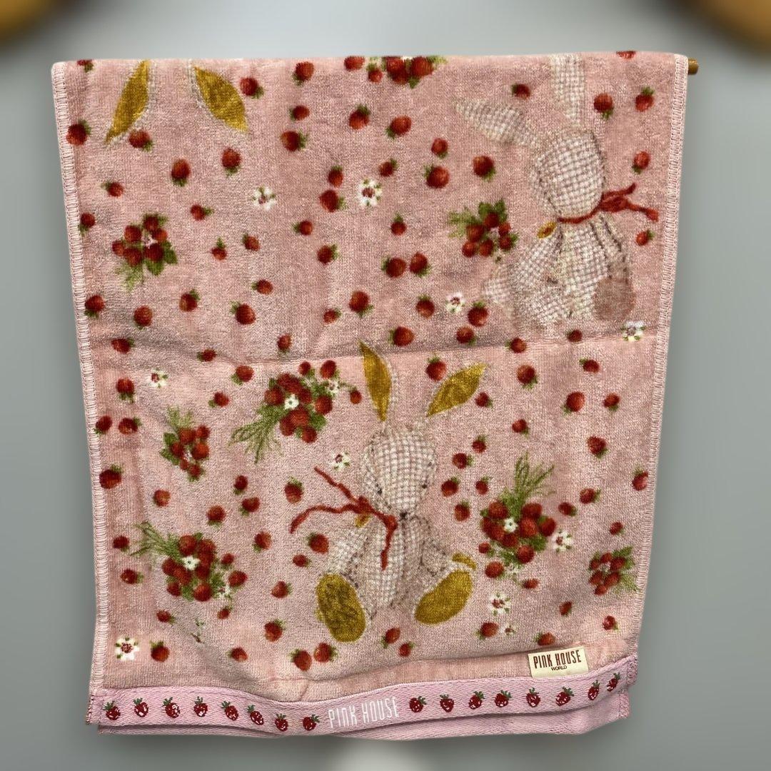 激レアPINK HOUSE ギンガムうさぎタオルセット