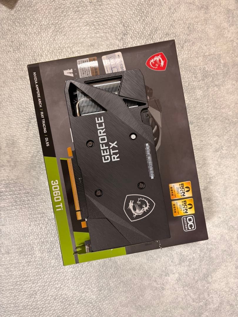 グラフィックボード・グラボ・ビデオカード MSI RTX 3060 Ti VENTUS 2X 8G OCV1 LHR