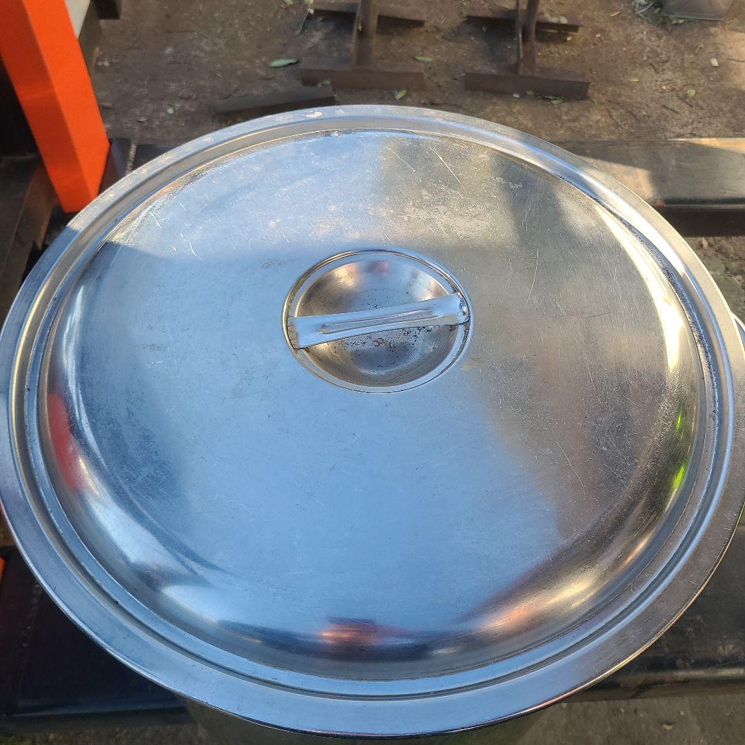 ステンレススチール 寸胴鍋 42cm 蓋付き