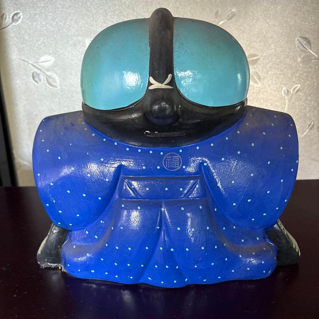 アンティーク【福助人形】 25×27×16cm 陶器