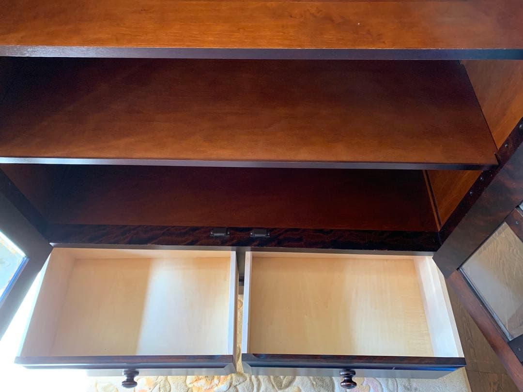 【美品良好】北海道民芸家具 本棚 書棚 キャビネット