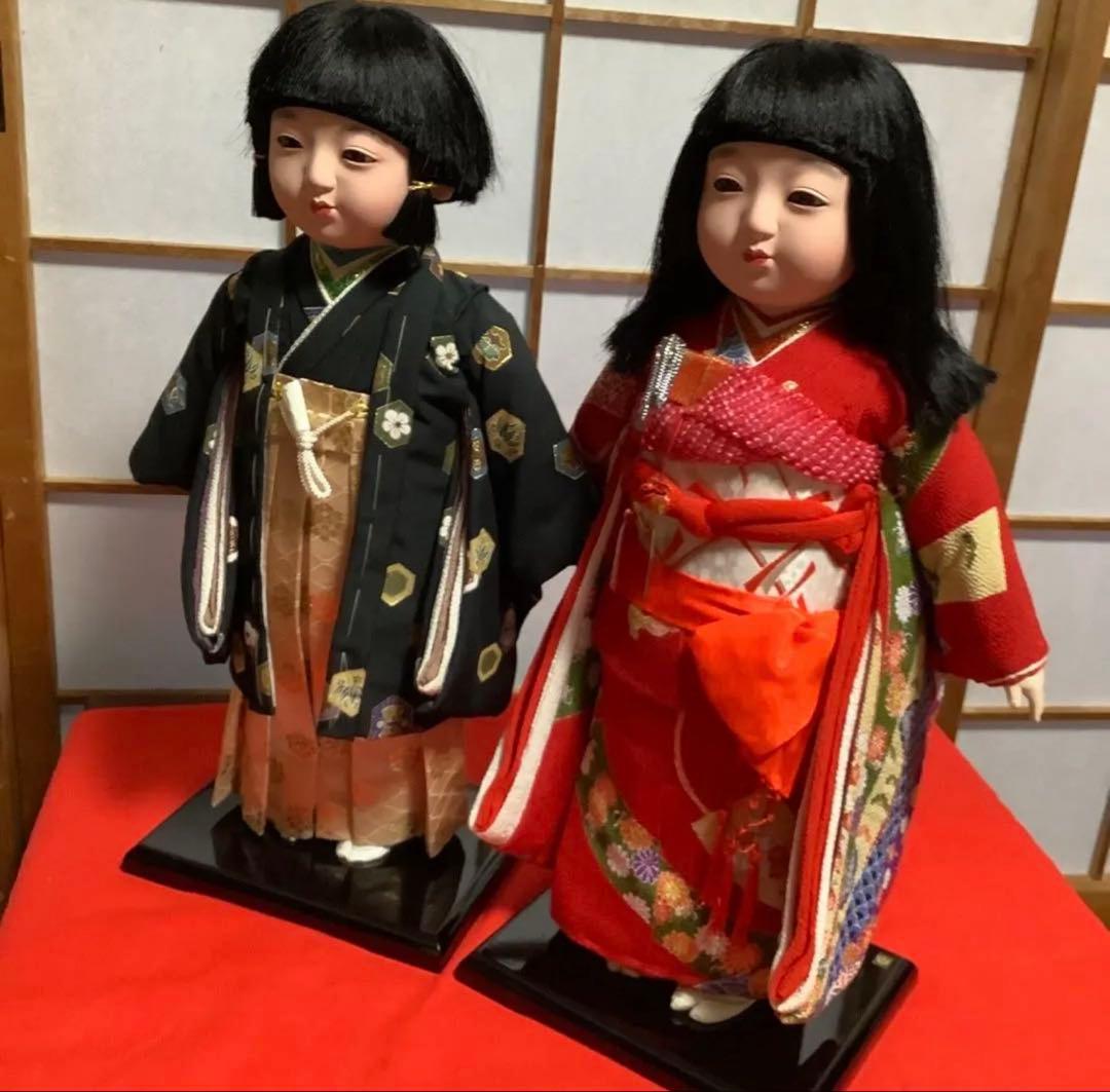 豪華‼️美品‼️#市松人形　【花雲斉】玉秀作 # 殿　#姫　２点お届けします‼️