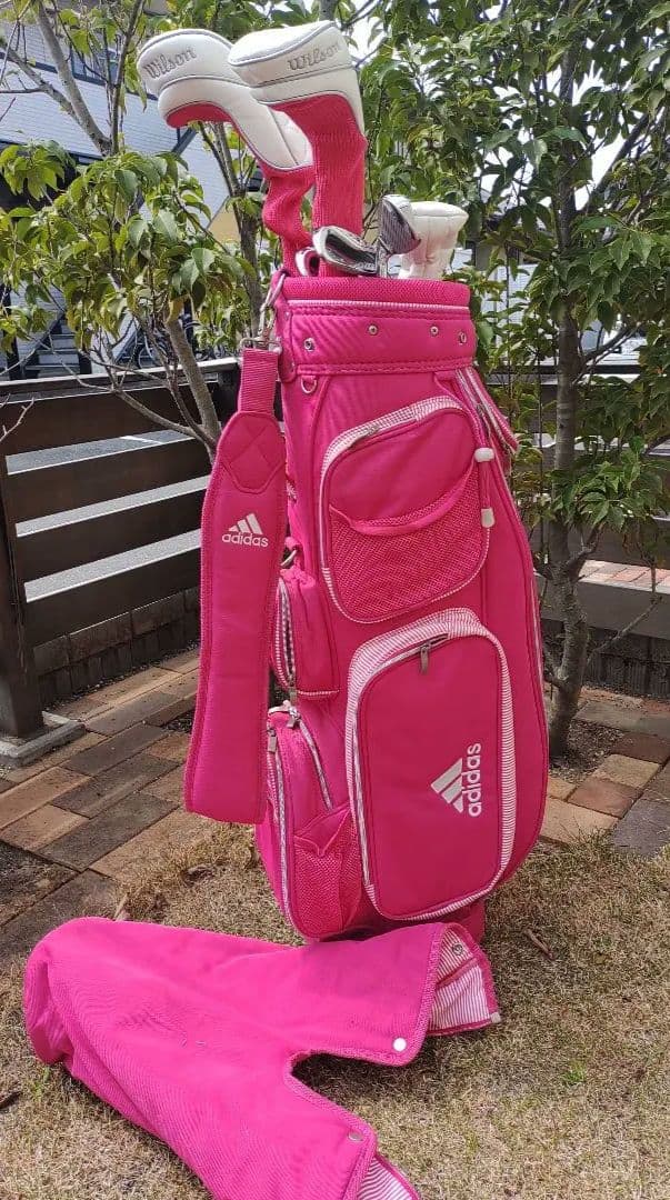 wilson tiara レディースゴルフクラブセット　アディダスキャディバッグ