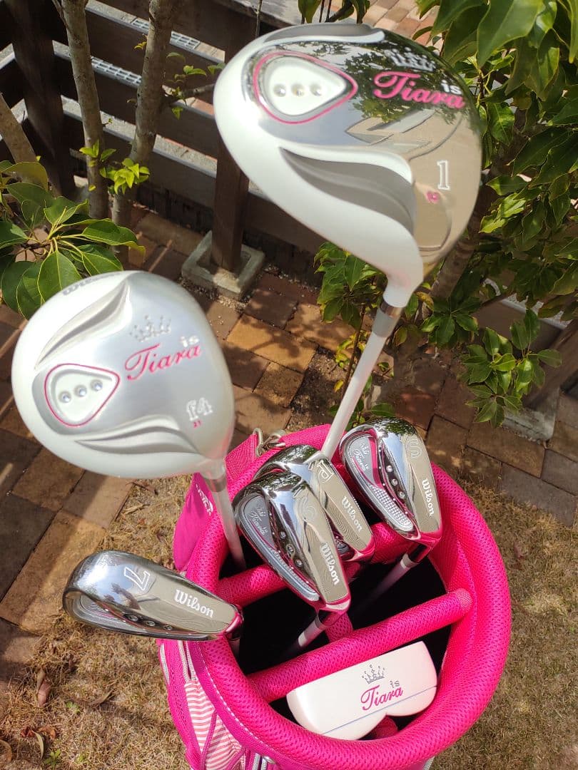 wilson tiara レディースゴルフクラブセット　アディダスキャディバッグ